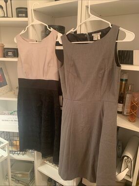 H&M Gray Sleeveless Sheath Dress